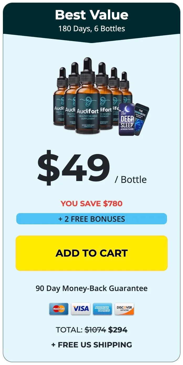Audifort 6 bottles
